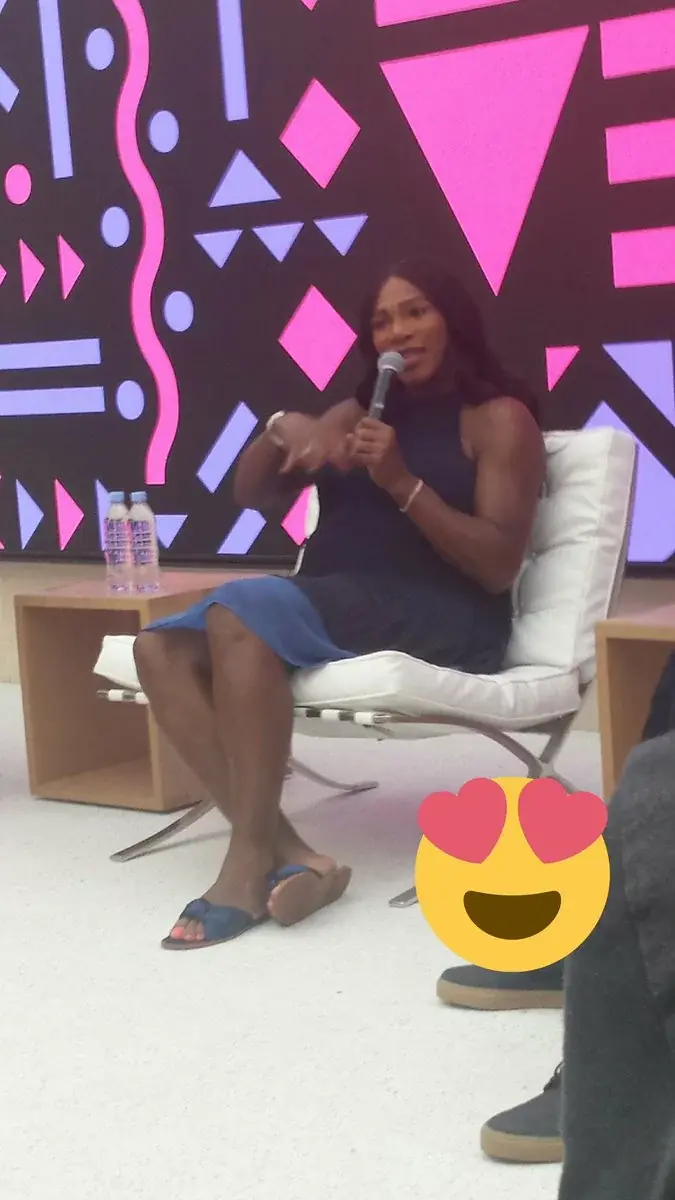 Serena Williams‏ est à l'Apple Store de St Germain (sur invitation de Beats)