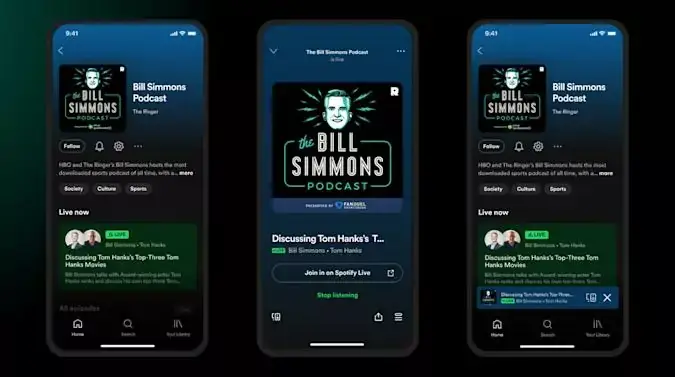 Greenroom devient Spotify Live et intègre l'App principale