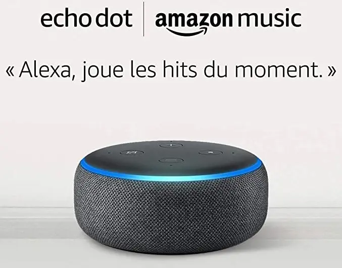 Un mois d'abonnement à Amazon Music Unlimited et une enceinte Echo Dot pour 19,98€