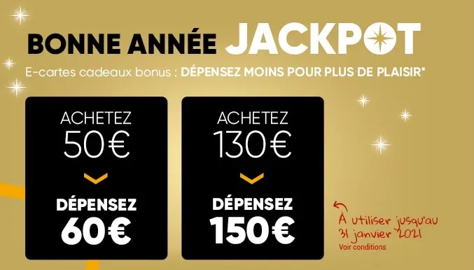 Promos : cartes cadeaux Fnac 60€ et 150€ à 50€ et 130€