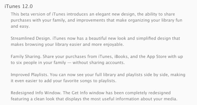 Une nouvelle version d'iTunes incluse avec la DP4