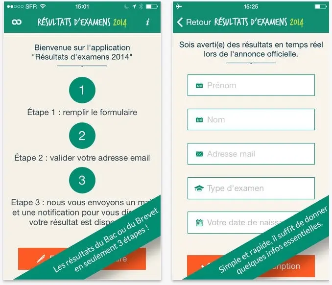 Une app pour découvrir ses résultats du Bac ou du Brevet dès leur parution