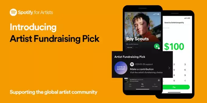 Spotify permet désormais de faire des dons aux artistes via sa plateforme