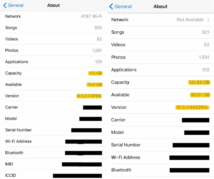 iOS 10 permettrait de libérer de l'espace sur les iPhone