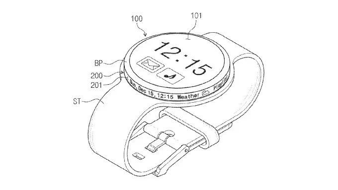 Un écran dans la lunette de futures smartwatches Samsung ?