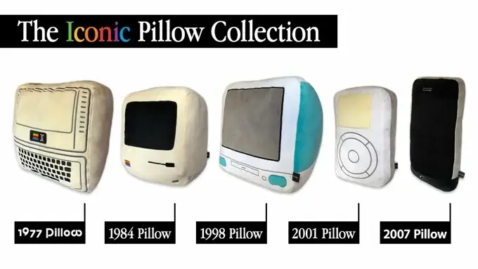 Throwboy présente une collection de coussins à la gloire des produits iconiques d'Apple