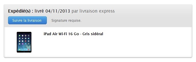 Les premiers iPad Air expédiés !