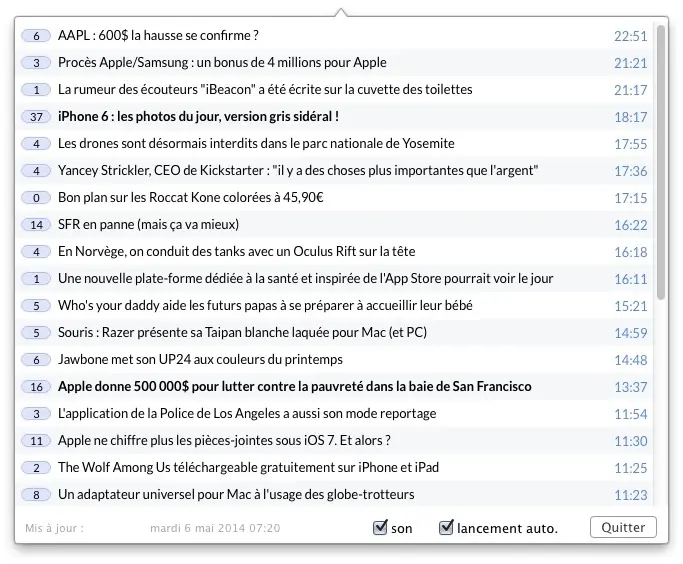 Mise à jour de Mac4Ever pour OS X  (1.8)