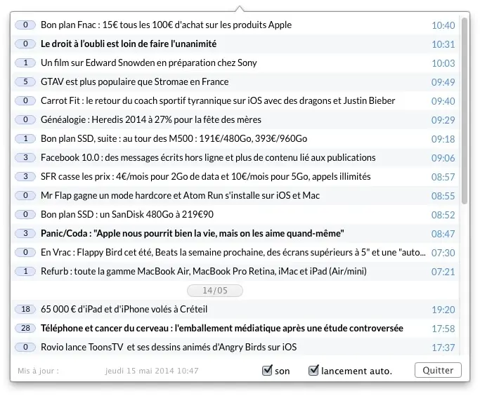 Mise à jour de Mac4Ever (pour OS X) en version 1.9