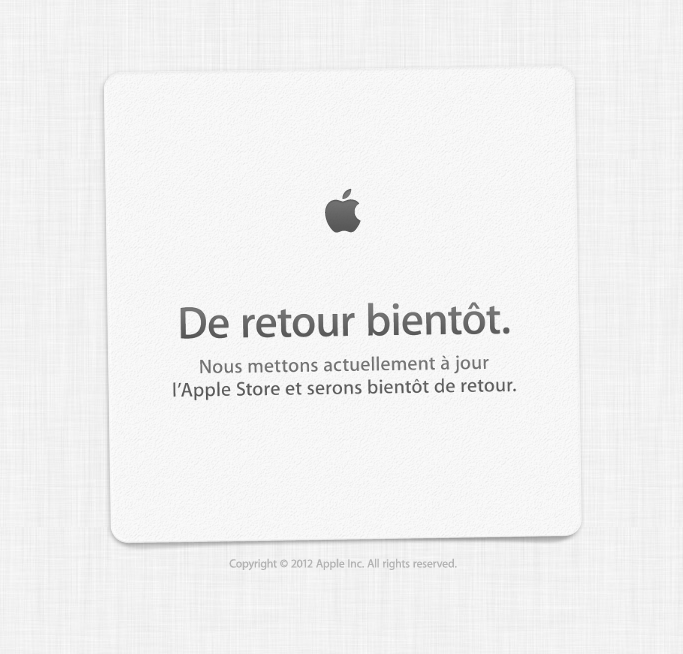 L'AppleStore est fermé