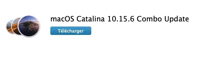 Apple propose la mise à jour combo de macOS Catalina 10.15.6 (4,82 Go)