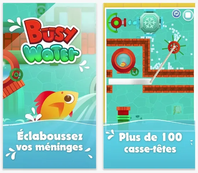 5 codes à gagner pour le jeu éducatif "Busy Water"