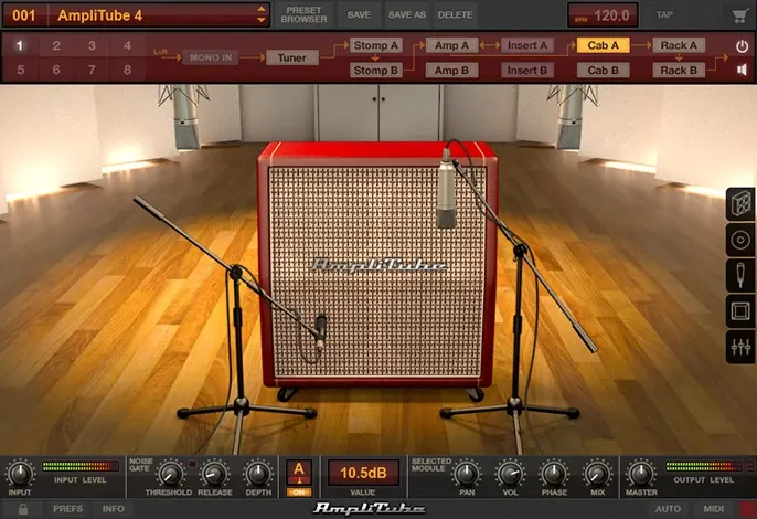 AmpliTube 4 toujours dans la course face à GarageBand