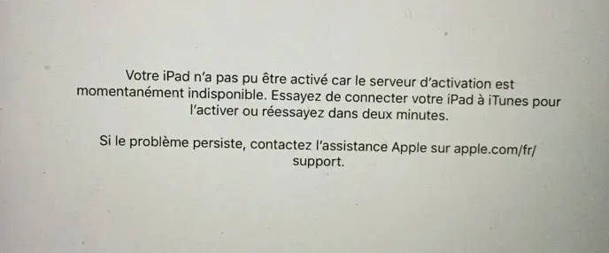 iOS 9.3 : des serveurs d'activation (parfois) indisponibles