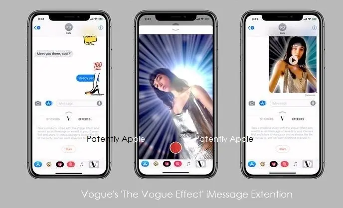 Les iMessages de l'iPhone X relookés par Vogue !