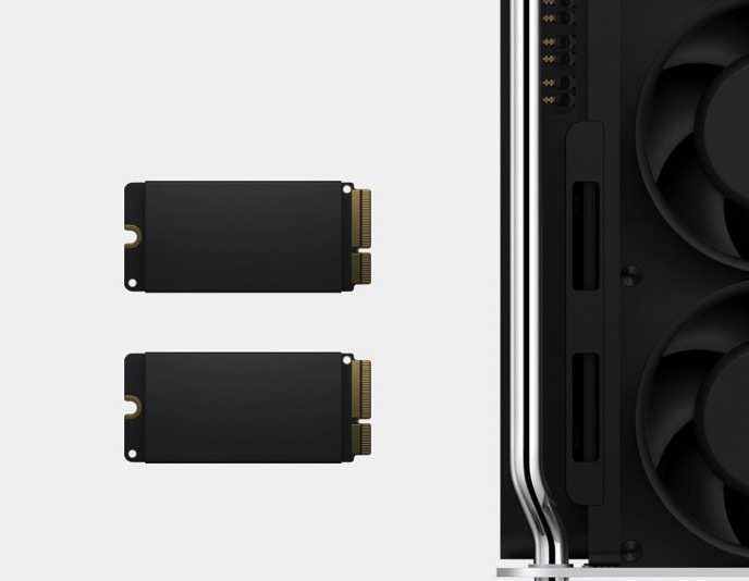 Le Mac Pro profitera également de l'option 8 To de SSD (et des nouveaux GPU AMD ?)