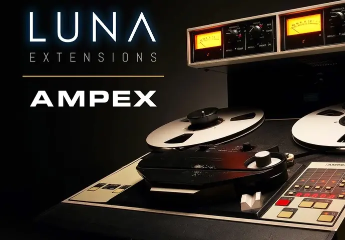 UAD intègre le magnétophone Ampex ATR-102 à la section mix de LUNA