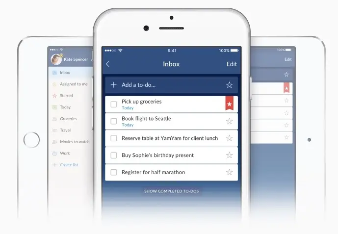 Wunderlist : un nouveau design, 3D Touch et Peek & Pop