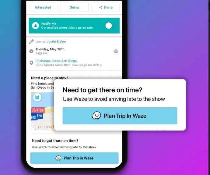 Bandsintown annonce un partenariat avec Waze