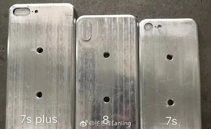 Photos : des prétendus iPhone 7s, 7s Plus et 8 coulés dans le métal