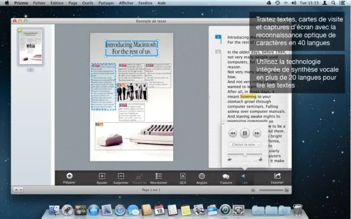 Prizmo 2 Mac - scan et OCR - à moitié prix