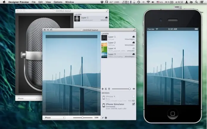 Designer Preview visualise vos designs sur vos iBidules, gratuitement depuis le Mac