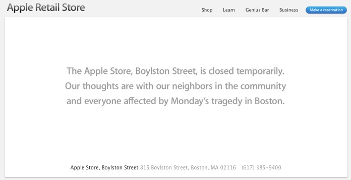 Après les attentats, l'Apple Store de Boston est fermé