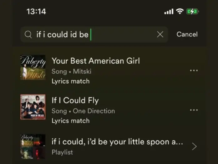 Spotify permet aux utilisateurs sur iOS d'effectuer une recherche basée sur les paroles