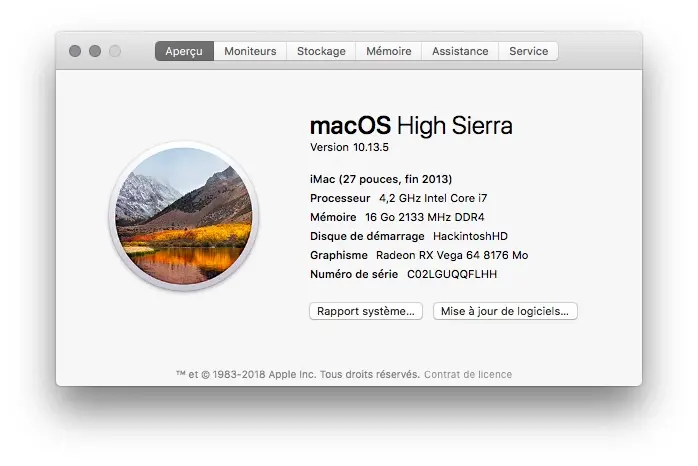 Hackintosh "Pro" 2018 : FAQ (en vidéo), High Sierra, AMD/Nvidia, Coffee Lake, carte-mère...