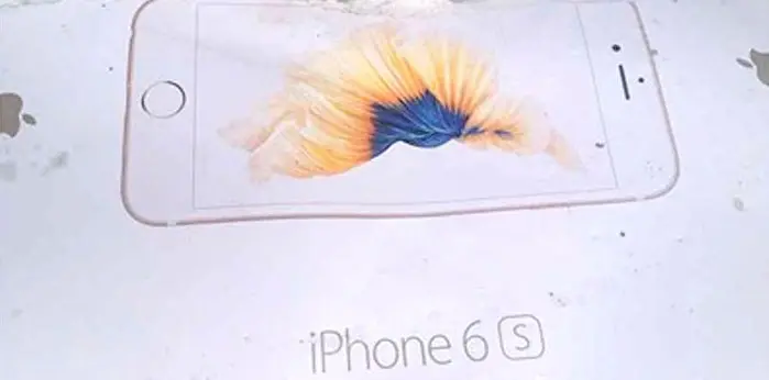 Une nouvelle image du packaging de l'iPhone 6s ?