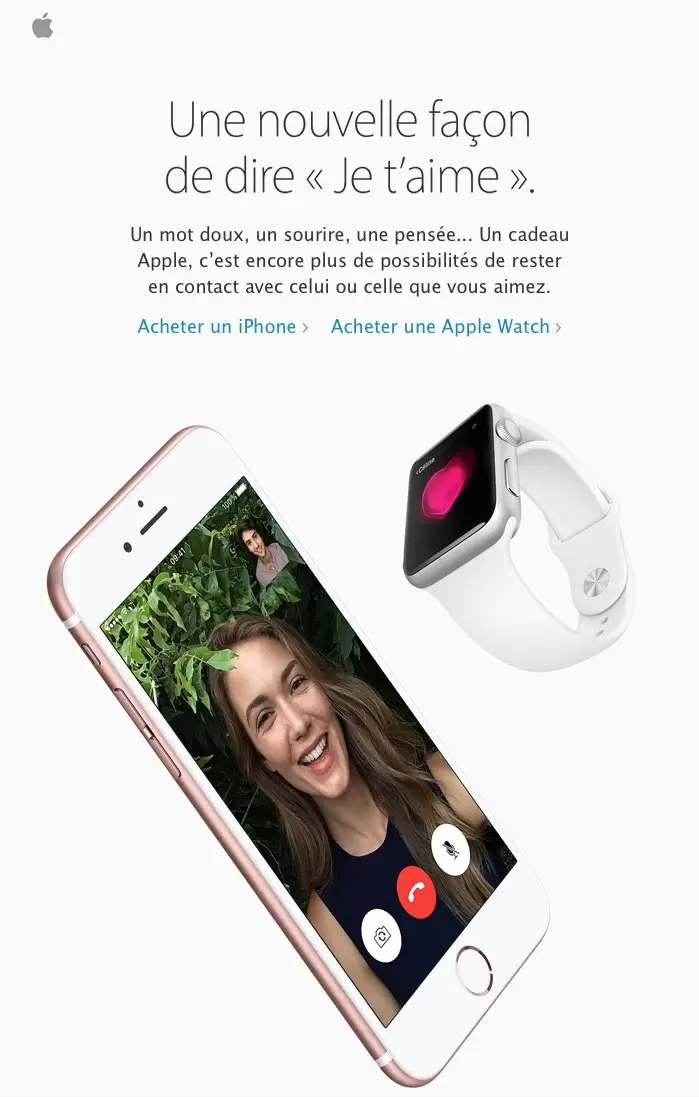 Pour la St Valentin, "Rien n'est plus beau qu'un cadeau Apple", parait-il