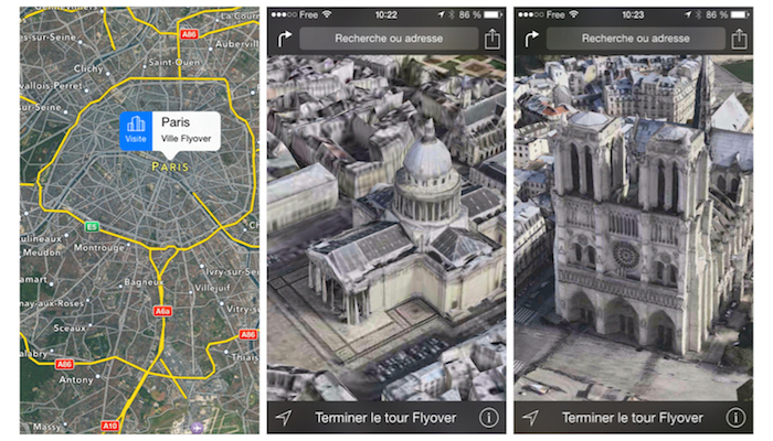 iOS 8 b2 : comment activer le mode Flyover City Tour ?