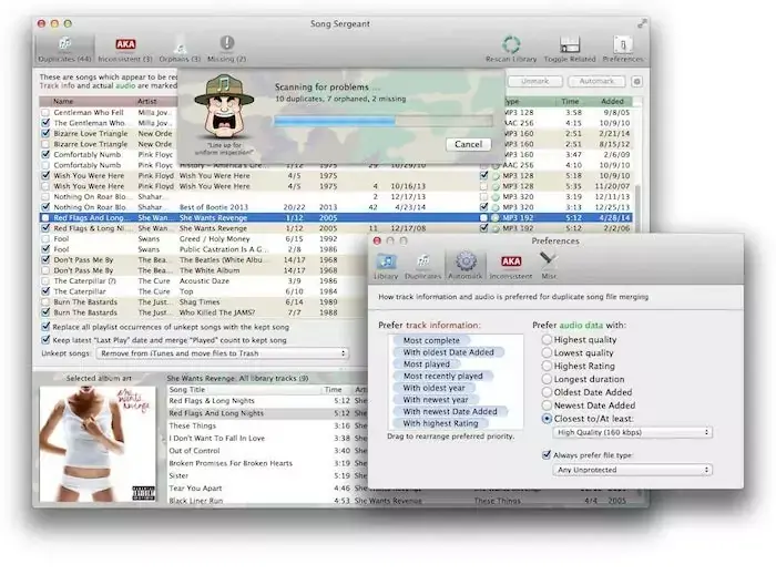 Song Sergeant fait régner l'ordre dans votre bibliothèque iTunes