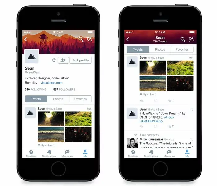 Twitter s'équipe des notifications interactives et change le look des profils