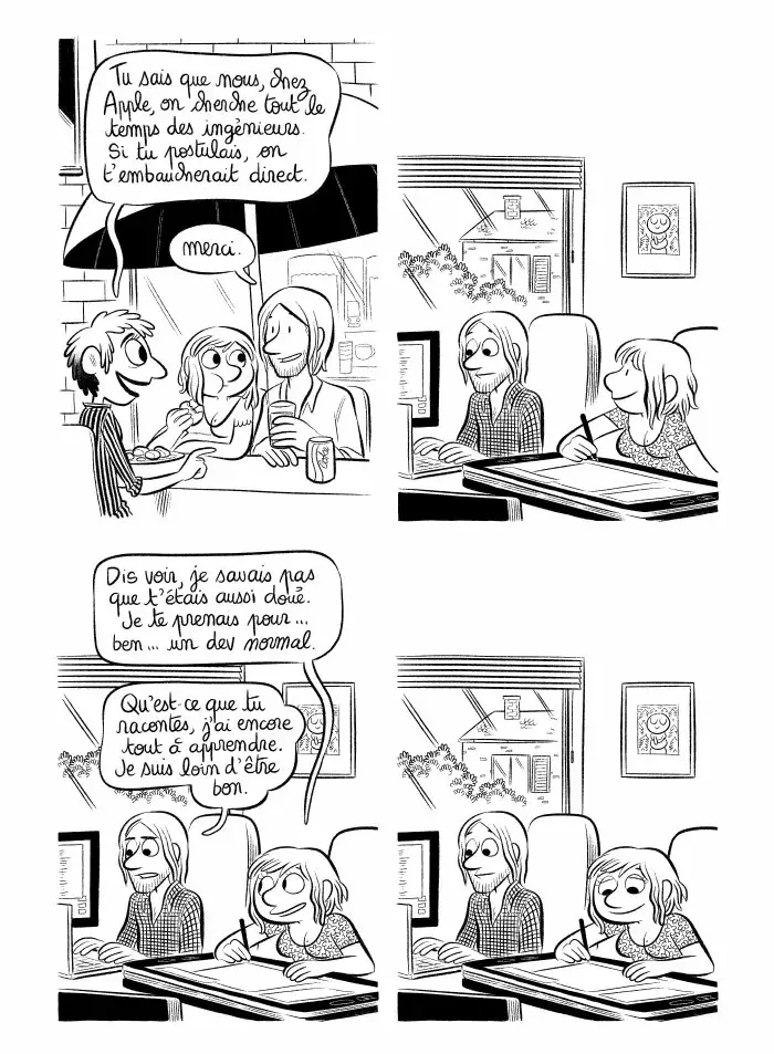 Planche #94 - "J'ai créé ma startup iOS en Californie" par Laurel