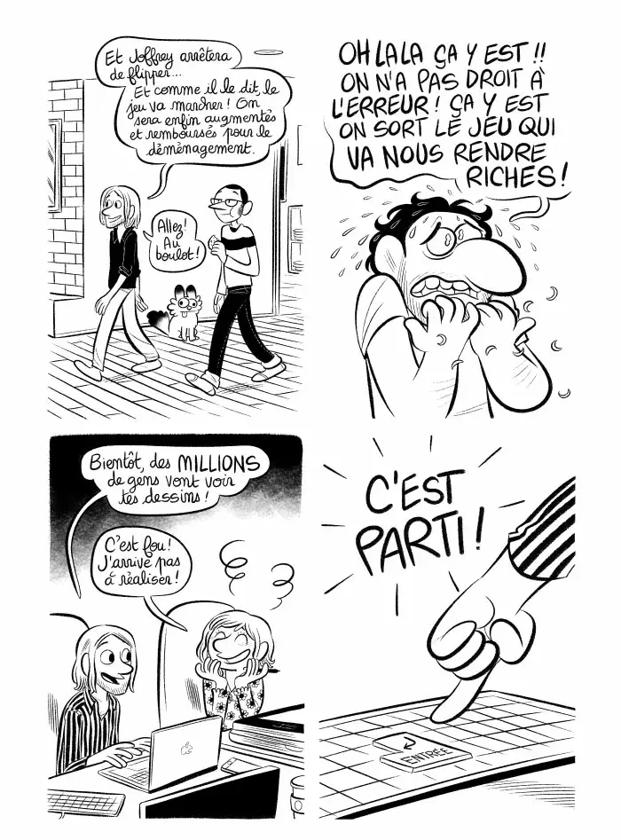 Planche #100 - "J'ai créé ma startup iOS en Californie" par Laurel