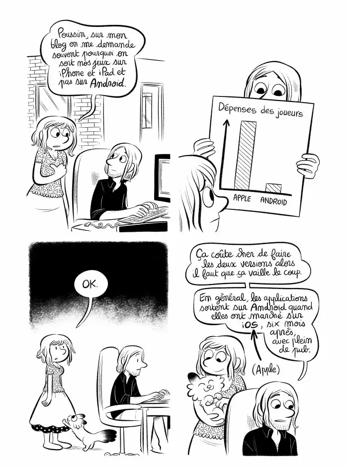 Planche #105 - "J'ai créé ma startup iOS en Californie" par Laurel