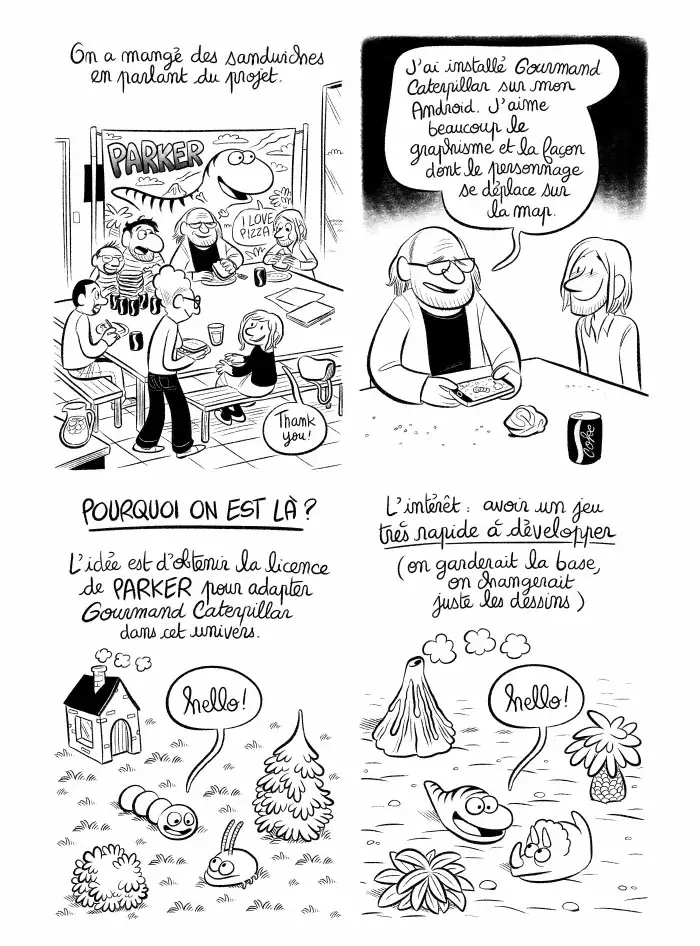 Planche #151 & #152 - "J'ai créé ma startup iOS en Californie" par Laurel