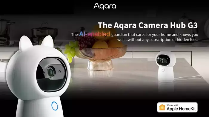 La caméra 2K motorisée/hub compatible HomeKit d'Aqara à 89€ (-30€), son meilleur prix