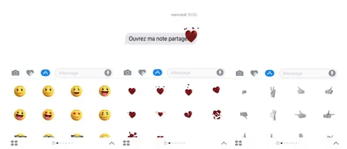 iOS 10 : Apple propose quatre packs d'autocollants pour les messages