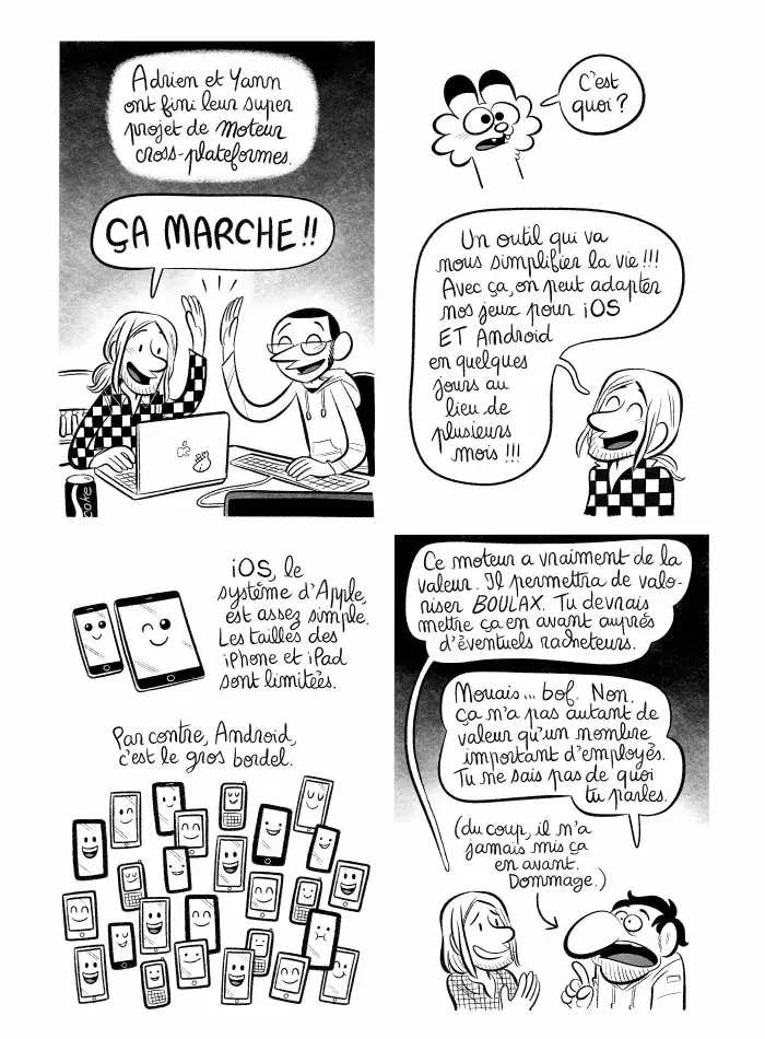 Planche #348 - "J'ai créé ma startup iOS en Californie" par Laurel