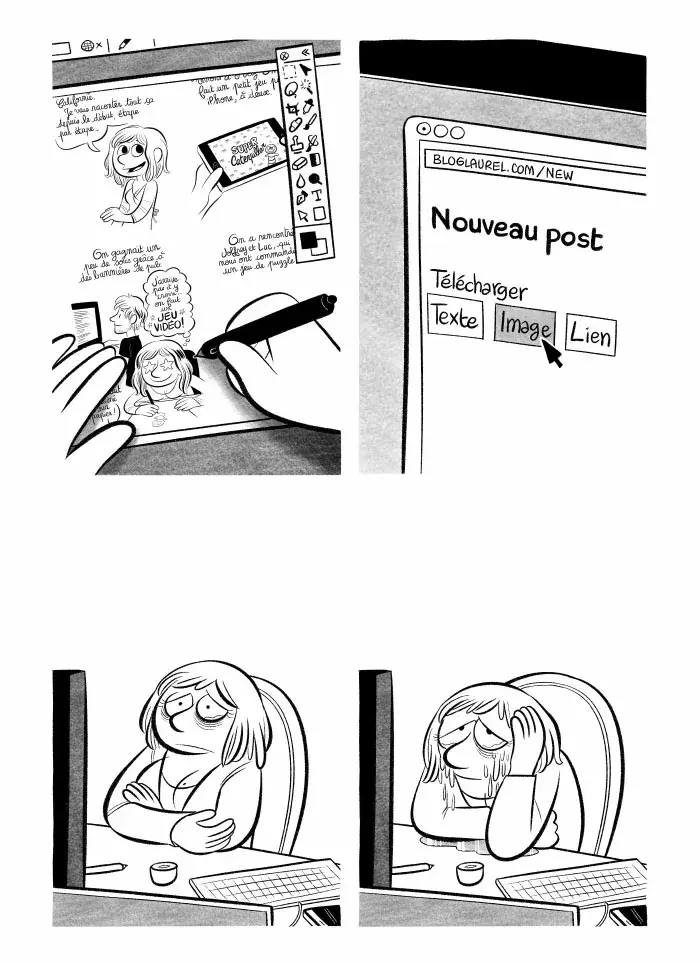 Planche #389 & #390 - "J'ai créé ma startup iOS en Californie" par Laurel