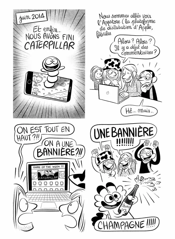 Planche #400 (!!) - "J'ai créé ma startup iOS en Californie" par Laurel