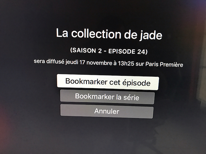 Les "bookmarks" sont disponibles sur Molotov (MàJx2 : limité à quelques chaines)