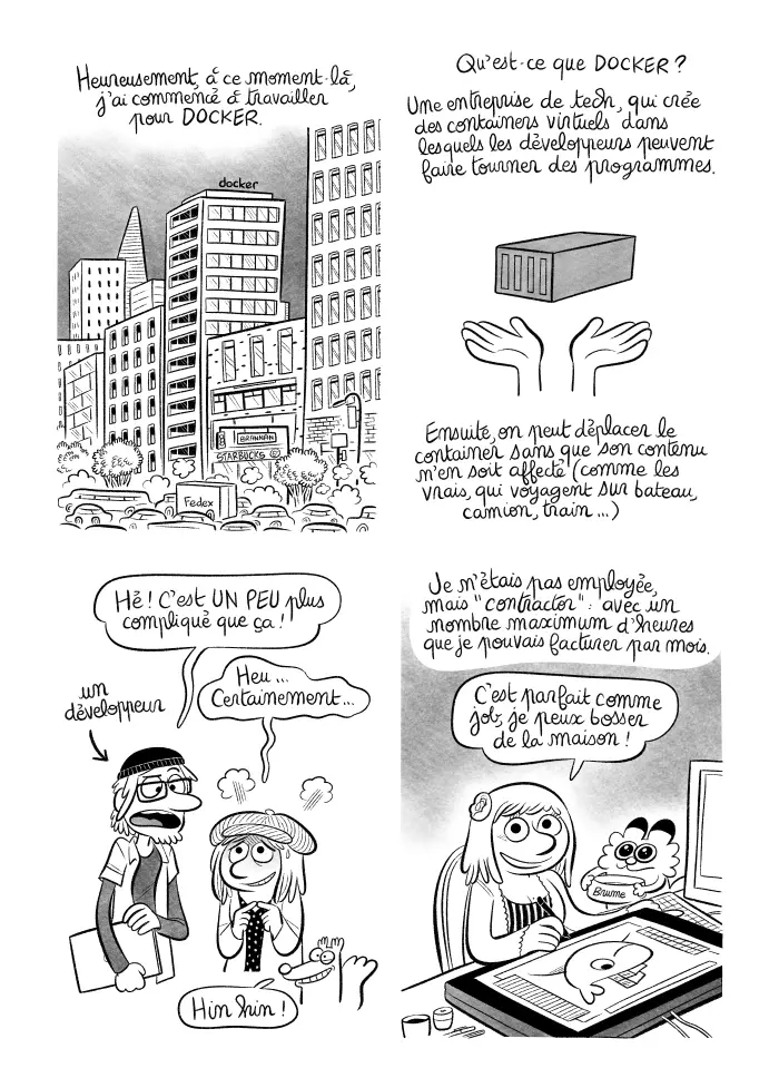 Planche #486 - "J'ai créé ma startup iOS en Californie" par Laurel