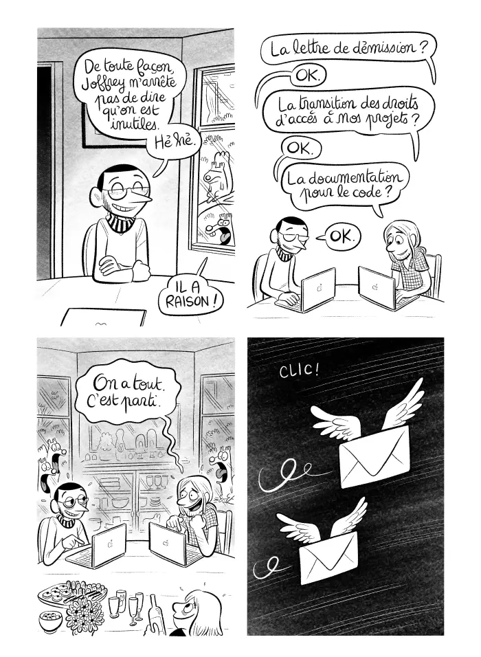 Planche #495 - "J'ai créé ma startup iOS en Californie" par Laurel