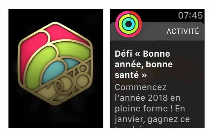 "Bonne année, bonne santé" : un nouveau défi pour les possesseurs d'Apple Watch