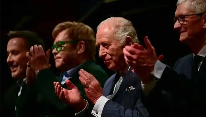 Tim Cook Charles III Elton John