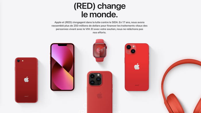 Apple relance son opération RED pour soutenir la lutte contre le SIDA