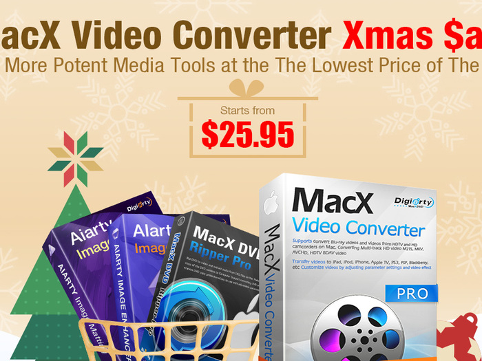 Offre de Noël à -50%: licence à vie pour MacX Video Converter Pro à son prix le plus bas !